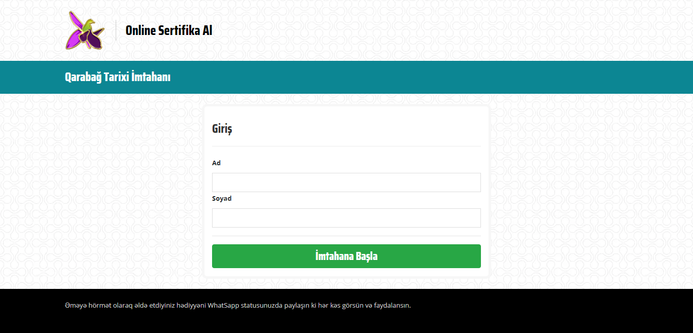 Online Sertifikat al
